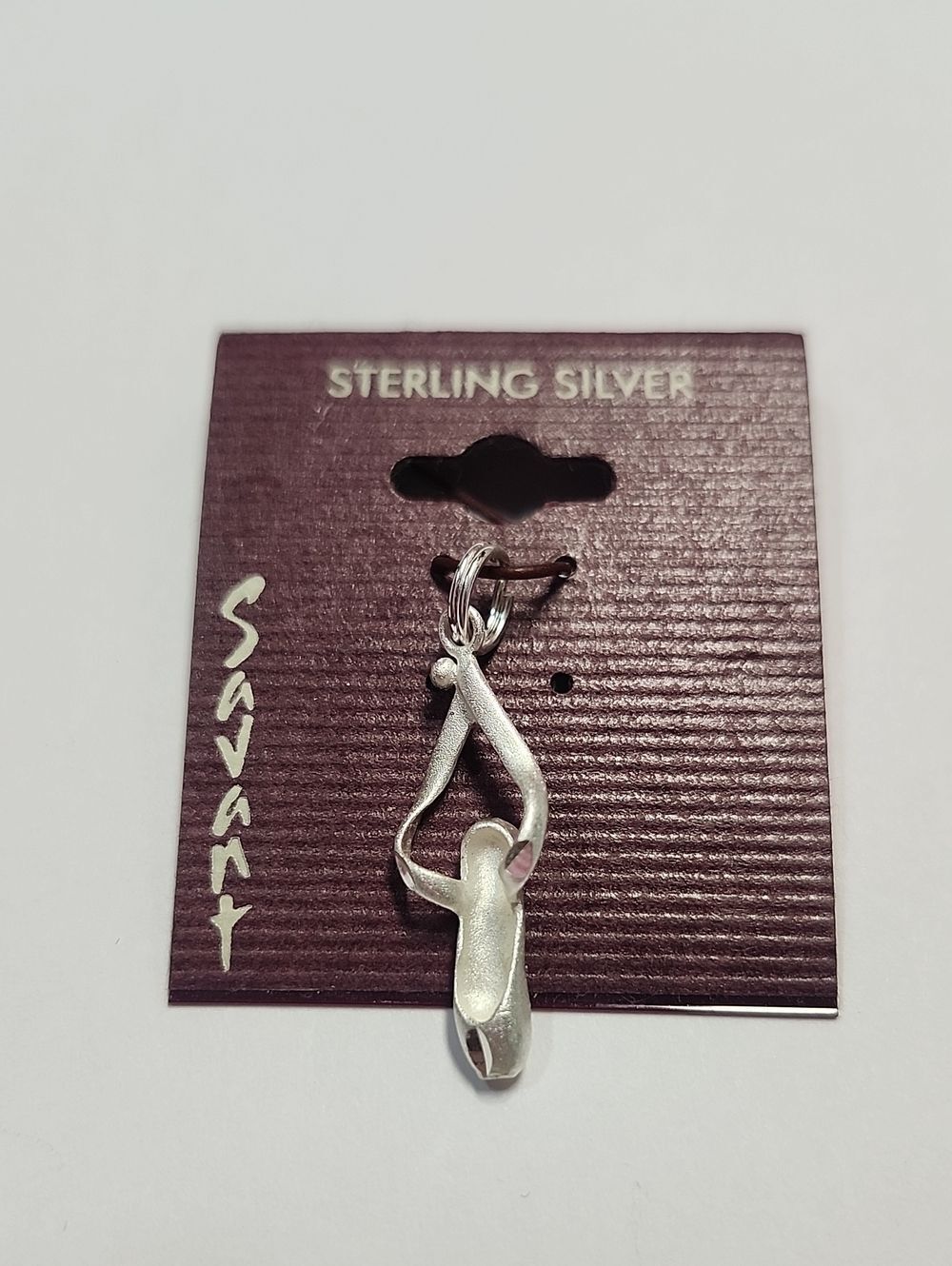 Sterling Silver Plated Ballet Slipper Charm